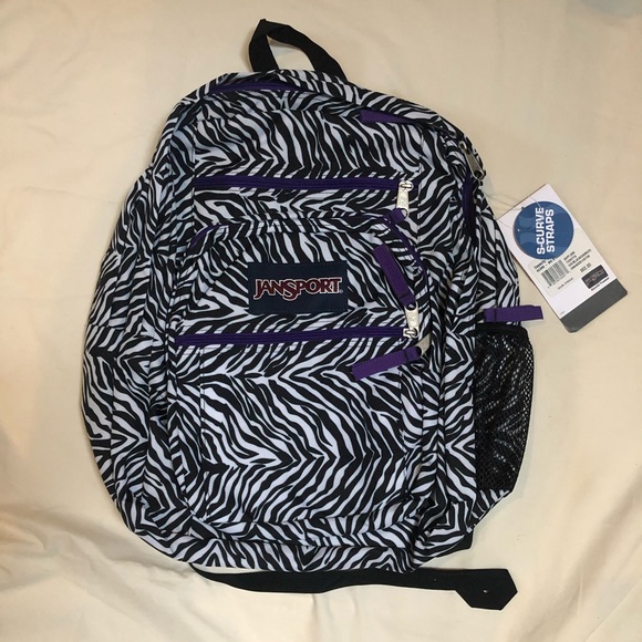zebra print backpack